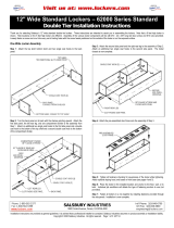 Salsbury 12" Wide Double Tier Standard Locker Installation guide