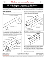 Salsbury 15" Wide Single Tier Standard Locker Installation guide