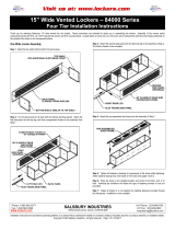 Salsbury 15" Wide Four Tier Vented Locker Installation guide