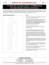 Salsbury 12" Wide Box Style Bridge Standard Locker Installation guide