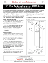 Salsbury 12" Wide Designer Locker Installation guide