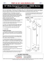 Salsbury Industries 15" Wide Designer Locker Operating instructions
