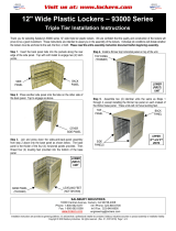 Salsbury12" Wide Triple Tier Plastic Locker