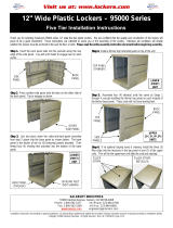 Salsbury12" Wide Five Tier Plastic Locker