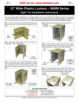 Salsbury12" Wide Eight Tier Plastic Locker