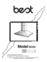 BEST Range Hoods IEX42 User manual