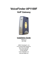 AddPac VoiceFinder AP1100F Installation guide