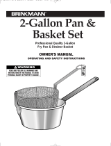 Brinkmann 2-Gallon Pan & Basket Set User manual