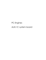 PC Engines ALIX.1C User manual