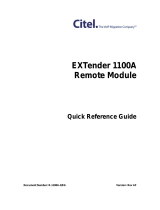 Citel EXTender 1100 Quick Reference Manual