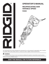 RIDGID R3002 User manual