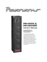 Kustom Musical Amplification PW150TFX User manual