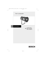 Bosch LBC 3438/00 User manual