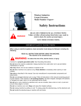 Windsor Expert Safety Instructions