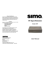 Sima SRF User manual