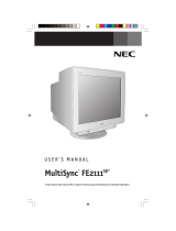 NEC FE2111SB - MultiSync - 22" CRT Display User manual