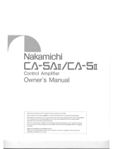 Nakamichi CA-5II Owner's manual