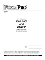 FoamPRO 2001 Operating instructions