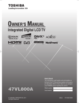 Toshiba 47VL800AZ Owner's manual