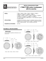 Sound Advance CT10B series Installation Instructions Manual
