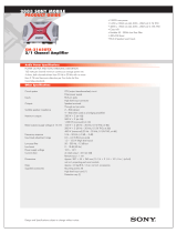Sony XM-2165GTX User manual