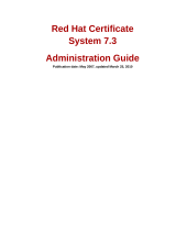 Red HatCERTIFICATE SYSTEM 7.3 - COMMAND-LINE