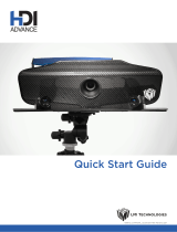 HDI Advanced 3D Scanner Quick start guide