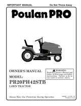 Poulan Pro PR20PH42STA Owner's manual
