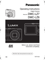 Panasonic DMC LZ6 - Lumix Digital Camera Operating Instructions Manual
