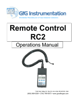 GfG Instrumentation RC2 Operating instructions