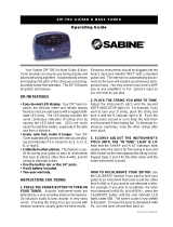 SABINE ZIP-700 Operating instructions