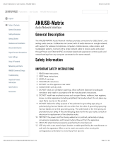 Shure ANIUSB-Matrix User manual