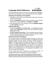 Blackberry 850 Language Quick Reference