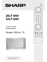 Sharp 32LF-94H Operating instructions