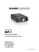 Sound Devices MP-1 User Manual And Technical Information