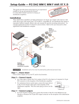 Extron electronics P/2 DA2 Setup Manual
