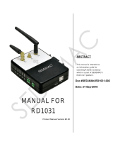 SEDEMAC RD1031 User manual