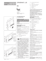 Bpt OPHERAKIT/**US Instructions for Use and Installation