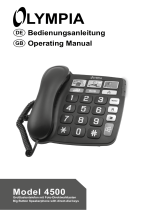 Olympia Big Button Phone 4500 Owner's manual