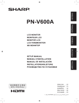 Sharp PN-V600A Owner's manual