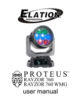 Elation PROTEUS RAYZOR 760 WMG User manual
