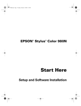 Epson Stylus Color 980N User manual