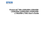 Epson PowerLite EB-L520U User manual