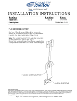 Gamber-Johnson Getac B300 Docking Station Screen Support Installation guide