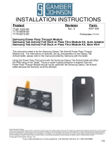 Gamber-Johnson Samsung Galaxy Tab Active2 Power Pass Through Module Kit Installation guide