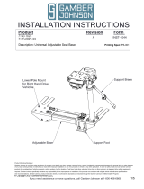 Gamber-Johnson Universal Adjustable Seat Base Pedestal Kit Installation guide