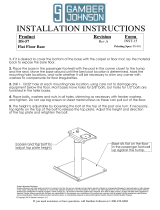 Gamber-Johnson Universal Flat Floor Pedestal Base Installation guide