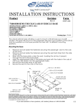 Gamber-Johnson Universal Day Cab and Over the Road Sleeper, Semi-Truck Pedestal Kit Installation guide