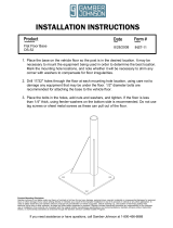 Gamber-Johnson Flat Floor/High Seat Universal Base Installation guide