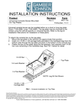 Gamber-Johnson Wide Body Console with Brother Pocket Jet Printer Mount Installation guide